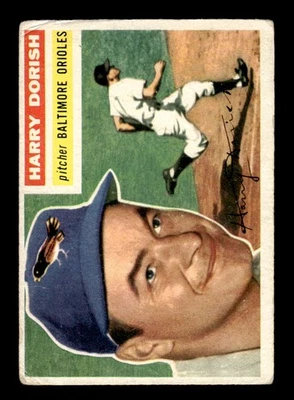 1956 Topps #167 Harry Dorish - Baltimore Orioles G/VG Gray Back - Image 1 of 2