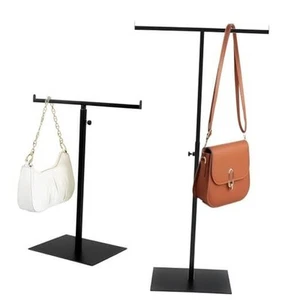 2 Pack Purse Display Stand, Tabletop Adjustable Height Handbag Stand, T Shape - Picture 1 of 8