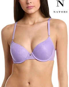 NATORI NWT $64 SHEER JACQUARD FULL FIT CONTOUR UNDERWIRE FRENCH LILAC BRA. 32B - Picture 1 of 7