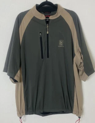 Chaqueta Sun Mountain Rainflex Hombre Cremallera Frontal Manga Corta Windshirt Verde Golf XL Foto 1 de 4