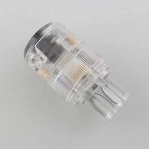 Rhodium Plated Transparent CRYO IEC C15 Plug Hi-Fi AMP Power Adapter Connector - Picture 1 of 13