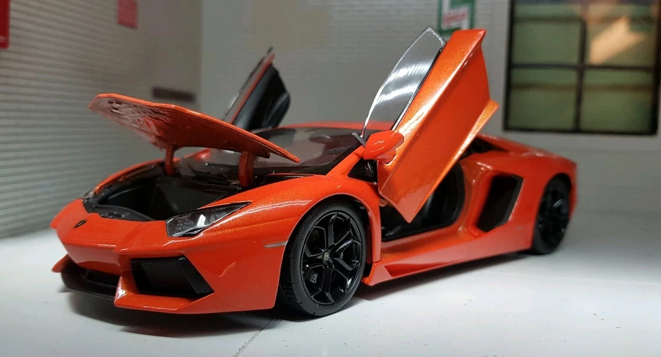 Lamborghini Aventador Lp700-4 Orange WELLY 24033o 1 24 Scale