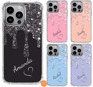 Funda protectora de silicona con nombre personalizado a prueba de golpes para iPhone 14 12 11 15 86 - Imagen 1 de 16