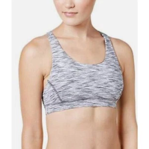 Ideology Women's Extra Small Space Dye Seamless Mid-Impact Sports Bra Grey NWT - Picture 1 of 9