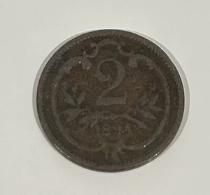1894 Austria 2 Heller - Picture 1 of 2