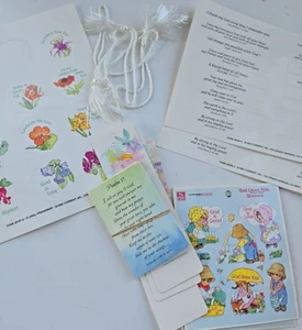 Vintage Current Sticker Bookmark Religious Set Inspirational Flower - Picture 1 of 7