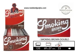 3000 Cartine Corte Smoking Brown Regular 1 BOX DI 25 LIBRETTI DA 120 FOGLI - Foto 1 di 6