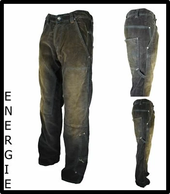 Energie Jeans Hommes Larges Hip Hop Bouffant Jambe Largeur en Velours 46 w32 - Photo 1/4