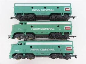 LOT of 3 HO Scale Mantua-Tyco PC Penn Central F7 A/B/A Diesel Locomotives - Picture 1 of 11