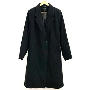 City Chic - NEW - Black Longline Effortless Chic Coat - XL - RRP £90 - Picture 1 of 6