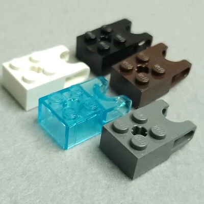 LEGO Technic 92013 Brick Modified 2x2 Ball Socket Axle Hole CHOOSE Color Used - Image 1 of 4