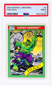 1990 Marvel Universe #3 Hulk PSA 9