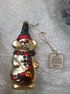 Boyds Bears Blown Glass Ornament 391001 Glasssmith 1997  - Picture 1 of 8