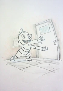 Cuaderno de bocetos Teacher's Pet 2000 original Moisés Macasinag dibujado a mano arte de Disney - Imagen 1 de 2