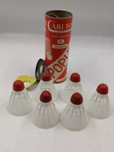 Vintage Carlton Shuttlecocks (6) in Original Tube Packaging – Unused Badminton - Picture 1 of 6