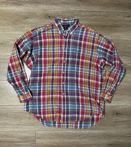 Vintage 90er Ralph Lauren Blake Hemd Herren Gr. XL kariert bunt Retro Langarm - Bild 1 von 9