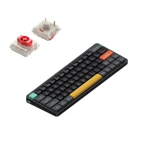 Bezprzewodowa klawiatura mechaniczna Nuphy Air60 V2, czarna, QWERTY US, czerwona - Zdjęcie 1 z 7