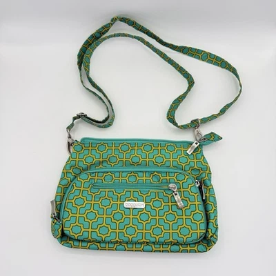 Baggallini Geometric Crossbody Built In Wallet Bag Purse Small - Image 1 of 4