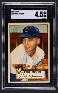 1952 Topps Paul Minner #127 SGC 4.5 Sehr guter Zustand + - Bild 1 von 2