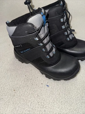 Columbia Youth Bugaboot Niños Talla 15 Invierno Botas de Nieve Negro AZUL. Nuevo sin etiquetas Foto 1 de 4