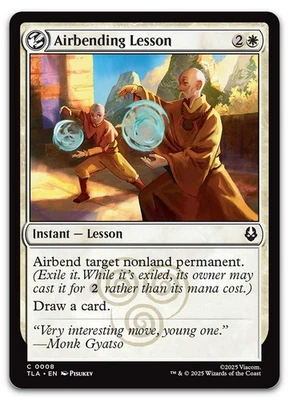 Airbending Lesson #8 (NM) TLA Magic MTG - Image 1 of 2