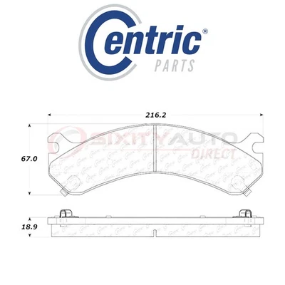 Centric C-TEK Metallic Disc Brake Pads for 2007-2010 GMC Sierra 3500 HD 6.0L mv Foto 1 de 4