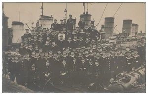 XX1948/ Marine Soldaten Torpedoboots-Halbflottille Foto AK ca.1914 - Picture 1 of 2