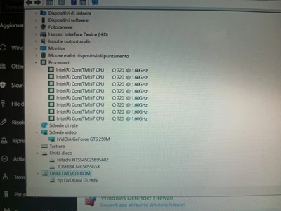 Pc Laptop Toshiba Qosmio X500 10W  18" intel i7 8gb 250+500 nvidia Harman Kardon - Immagine 1 di 4