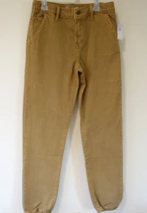 NWT Gap Kids Dark Khaki Denim Jogger Pants Boy's Size 14 - Picture 1 of 2