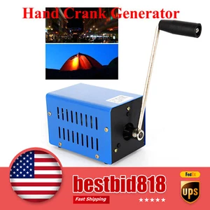 Hand Crank Generator Portable USB Charger Manual Power Supply for Camping Hiking - Picture 1 of 21