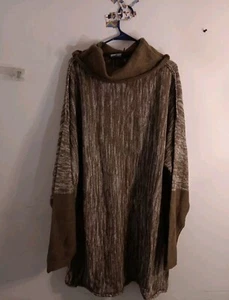 Sweater Dress Women's 3X Rebdolls Cowl Neck Dress 3X Turtleneck Dress Women Plus - Picture 1 of 19