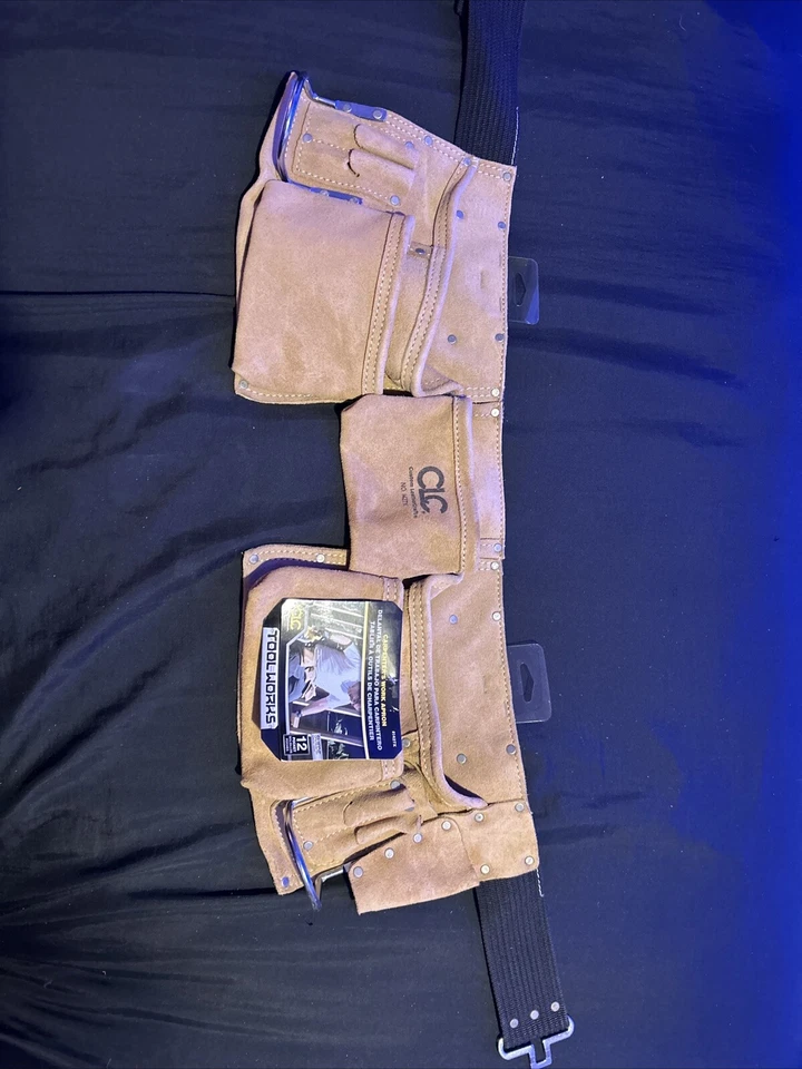 CLC I427X Heavy Duty 12 Pocket Leather/Suede Carpenter’s Work Apron - Image 1 of 4