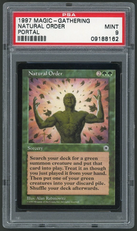1997 MTG Magic the Gathering Portal Natural Order PSA 9 Gaming Card TCG - Image 1 of 2