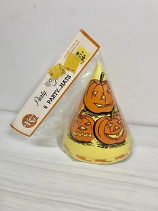NEW Vintage Halloween KUEPPER Party Hats Pack Of 6 Assorted Party Hats MCM 1979 - Picture 1 of 16