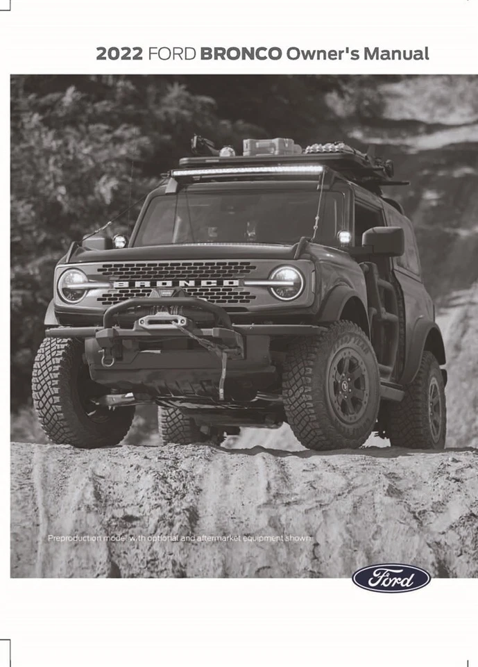 2022 Ford Bronco Owners Manual User Guide - Изображение 1 из 1