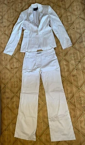 Coast vintage jacket & trouser suit size 10 year 2005 pale pink cotton sateen - Picture 1 of 19