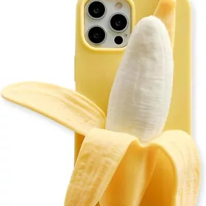Funny iPhone Case, Yellow Squishy, Banana, iPhone 13 Pro Max - Picture 1 of 4