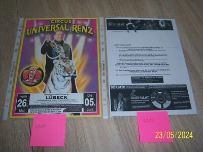 Kleines wunderschönes Konvolut von Zirkusprogrammen und Ersttagsbriefen - Bild 1 von 4