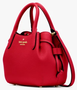 Kate Spade Dumpling Red Leather Mini Satchel Bag KI859 NWT Crossbody Purse F - Picture 1 of 14