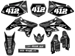 2007-2009 RMZ 250 APACHE Grey Senge Graphics Kit Compatible with Suzuki - Picture 1 of 10