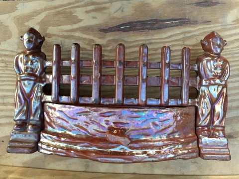 Vintage old Antique Fire Iron Grate Ash Pan Cover Fret Grill 1900,s dutch boys Cover