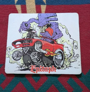 EPITAPH RECORDS VINTAGE MOUSEPAD PUNK BAD RELIGION PENNYWISE DAG NASTY L7 RARE - Photo 1/1
