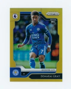 2019-20 Demarai Gray Panini Prizm Gold Refractor Leicester City Rookie Card 2/10 - Picture 1 of 3