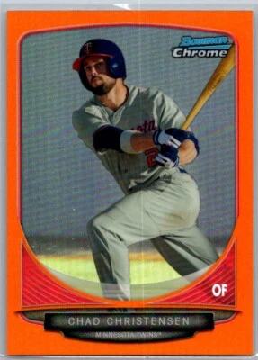 2013 Bowman Draft Picks Chrome Orange Refractor /25 Chad Christensen #BDPP118 - Image 1 of 2