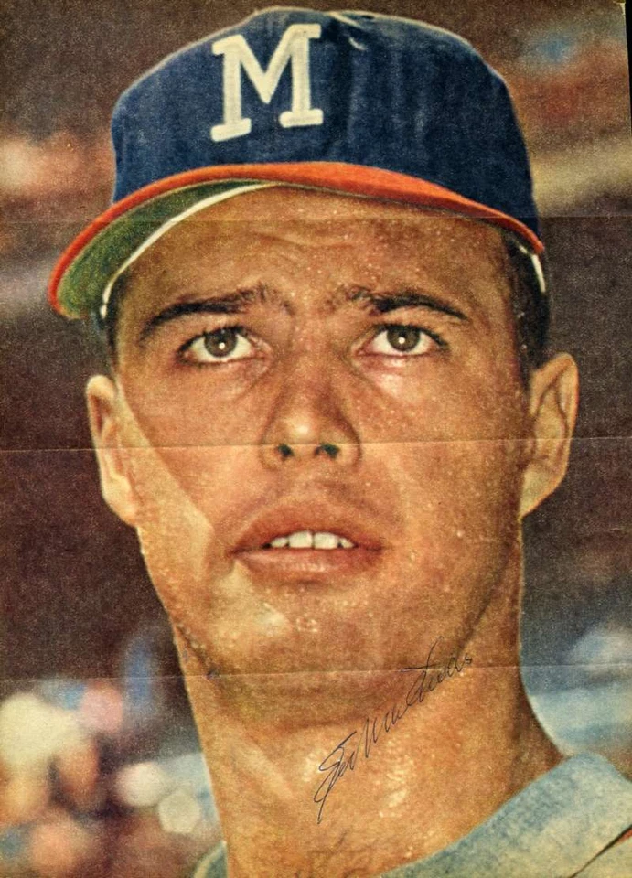 Eddie Mathews Vintage Jsa Signed Certified 8x10 Photo Authentic Autograph - Image 1 of 1