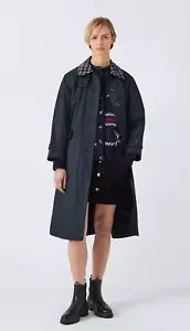 Nuovo trench cappotto BARBOUR Renton Archive £ 279 UK 12 EU 38 USA 8 grande rete un porter - Foto 1 di 10