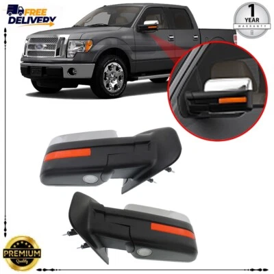 Espejo retrovisor eléctrico lateral derecho e izquierdo plegable térmico para Ford F-150 2011-2014 FO1321412 Foto 1 de 4