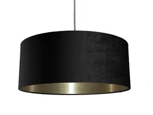 Lujosa pantalla de tela de terciopelo negro *6 revestimientos cepillados* rosa bronce - Imagen 1 de 25