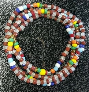 HALSKETTE (ELEKE) VON ARGAYU AGAYU SANTERIA IFA YORUBA LUKUMI - Bild 1 von 2
