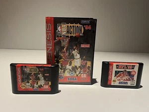 NBA Action '94 (Sega Genesis, 1994) Game and Case Extra NFL 95 Comes With - Bild 1 von 10
